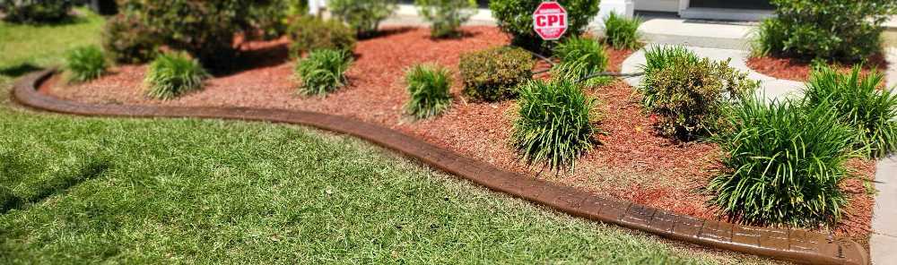 concrete garden edging